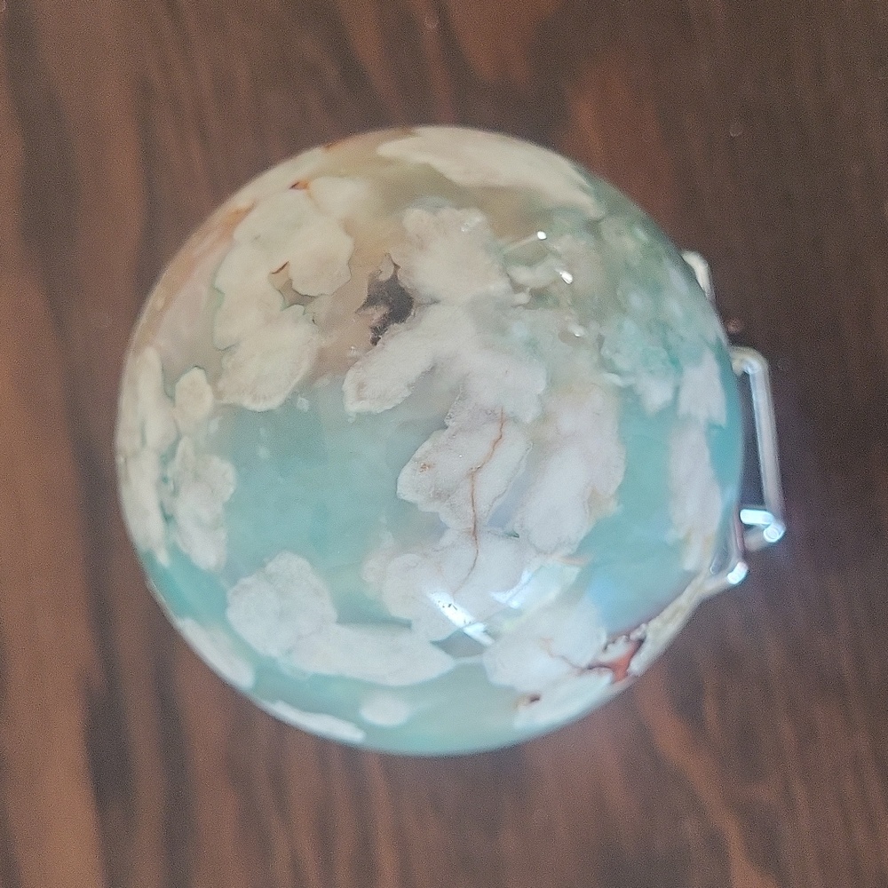 Flower Agate Chalcedony Sphere